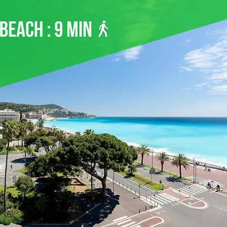 2 Rooms - Hyper Centre - Air-Conditioned - Terrace - Quiet - Tramway - Equipped Kitchen - Wifi Nizza Exterior foto